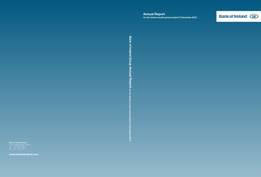 Thumbnail Bank of Ireland Group Annual Report 2010