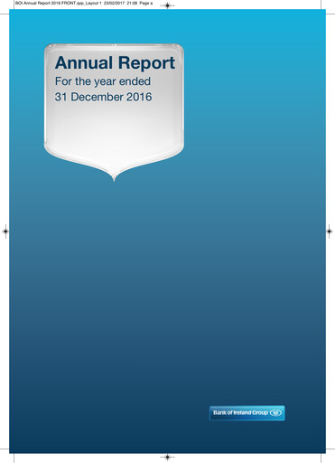 Thumbnail Bank of Ireland Group Annual Report 2016