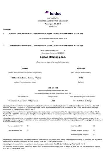 Thumbnail Leidos Quarterly Report 2026-q1