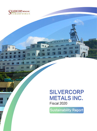 Thumbnail Silvercorp Metals
 Sustainability Report fy2020