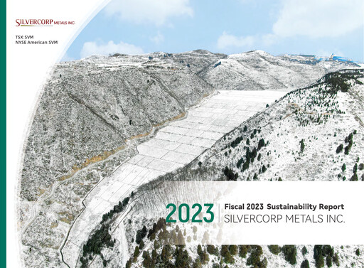 Thumbnail Silvercorp Metals
 Sustainability Report fy2023