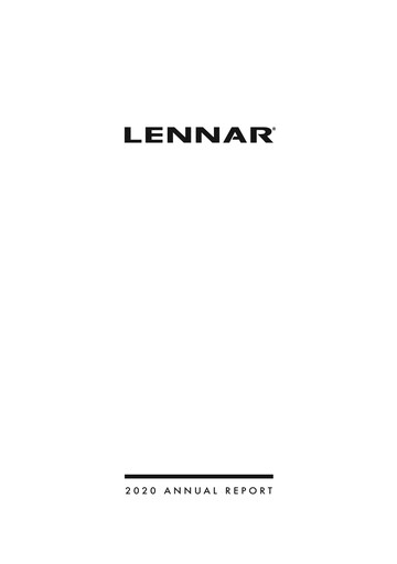 Thumbnail Lennar Annual Report 2020