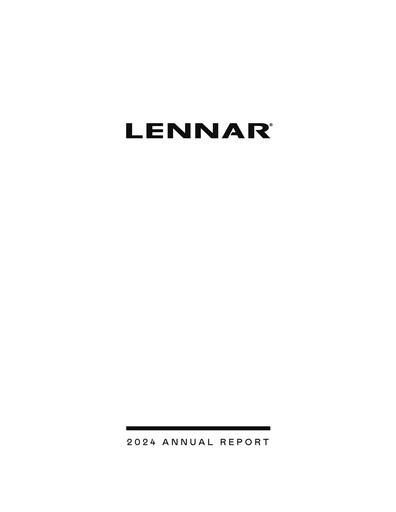 Thumbnail Lennar Annual Report 2024