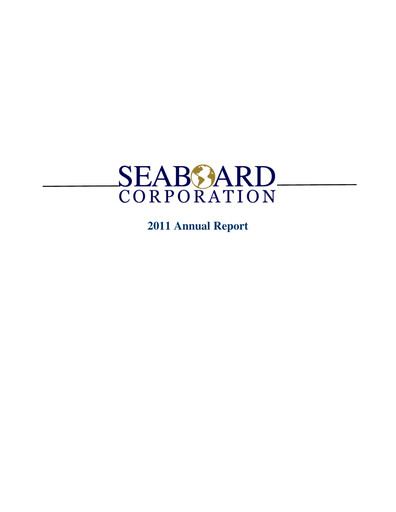Miniature Seaboard Corporation Rapport annuel 2011