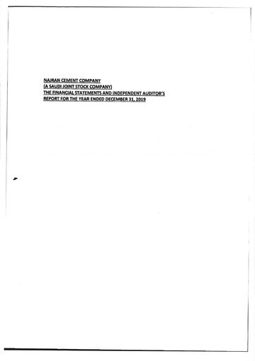 Vorschaubild Najran Cement Company Finanzmitteilung 2019