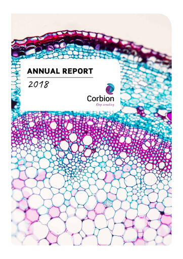 Thumbnail Corbion Annual Report 2018