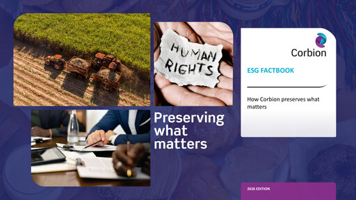 Thumbnail Corbion ESG Report 2026