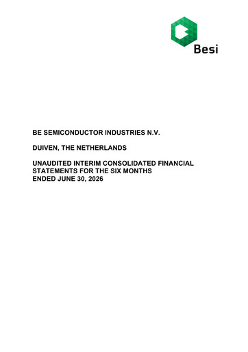 Thumbnail BE Semiconductor
 Half-year Report 2026-h1