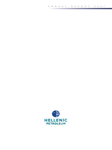 Miniature HELLENiQ ENERGY Rapport annuel 2001