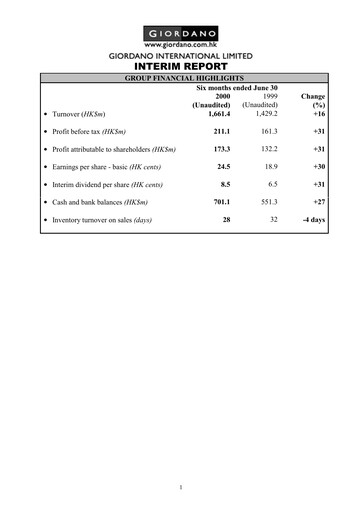 Thumbnail Giordano Half-year Report 2000-h1