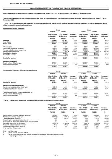 Thumbnail Riverstone Holdings Financial Statement 2015