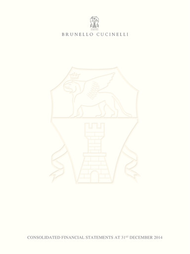 Miniature Brunello Cucinelli Rapport annuel 2014