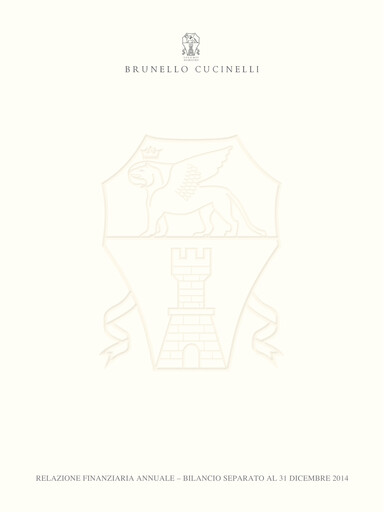 Miniature Brunello Cucinelli Rapport annuel 2014