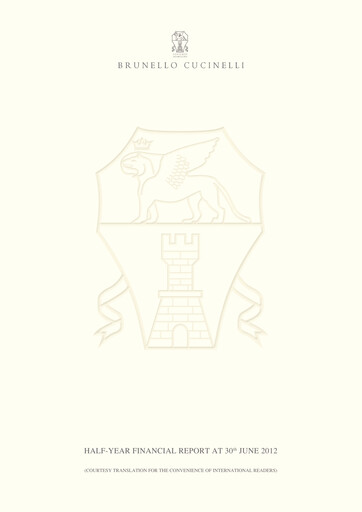 Miniature Brunello Cucinelli Rapport semestriel 2012-h1