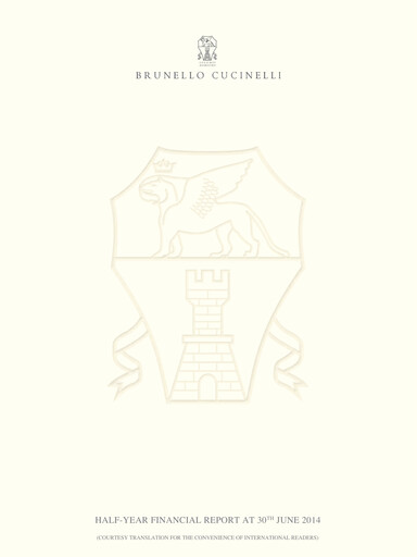 Miniature Brunello Cucinelli Rapport semestriel 2014-h1