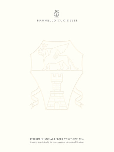 Miniature Brunello Cucinelli Rapport semestriel 2016-h1