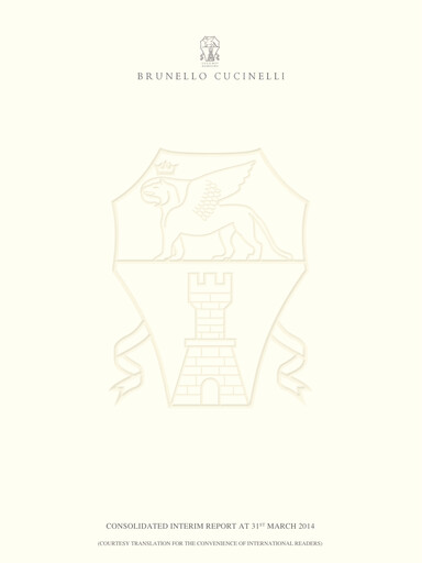 Thumbnail Brunello Cucinelli Quarterly Report 2014-q1