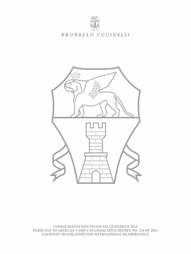 Miniature Brunello Cucinelli Rapport de durabilité 2018
