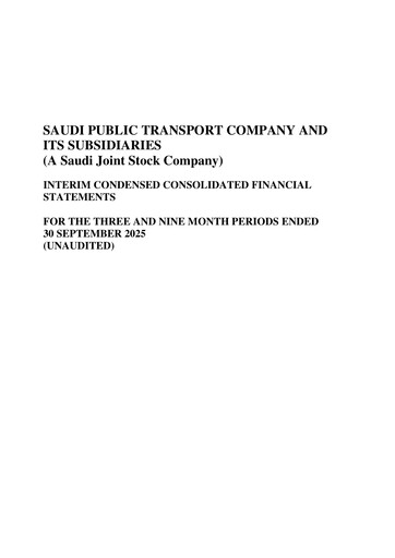 Thumbnail SAPTCO (Saudi Public Transport Company) Quarterly Report 2025-q3