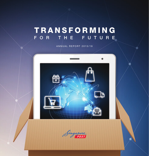 Miniature Singapore Post Rapport annuel 2015-2016