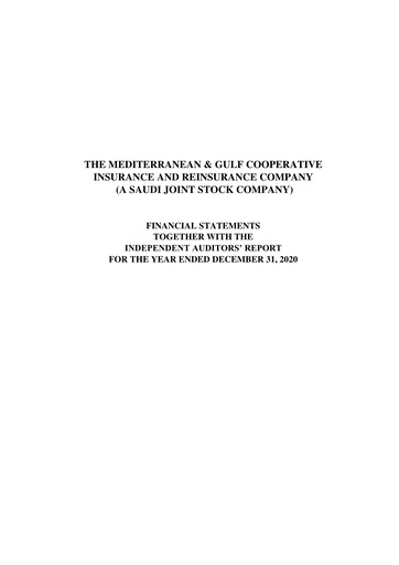 Thumbnail Medgulf (The Mediterranean and Gulf Cooperative Insurance and Reinsurance Company) Financial Statement 2020