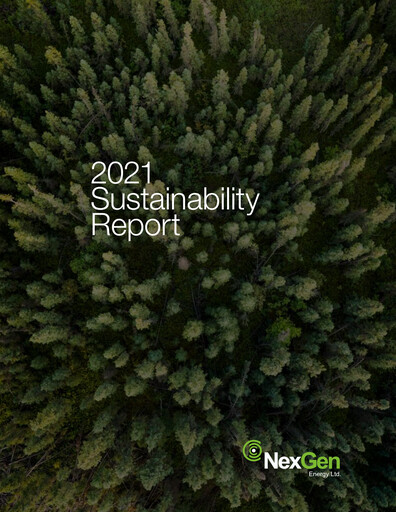 Thumbnail NexGen Energy
 Sustainability Report 2021