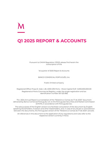 Thumbnail Banco Comercial Português (Millennium bcp) Quarterly Report 2025-q1