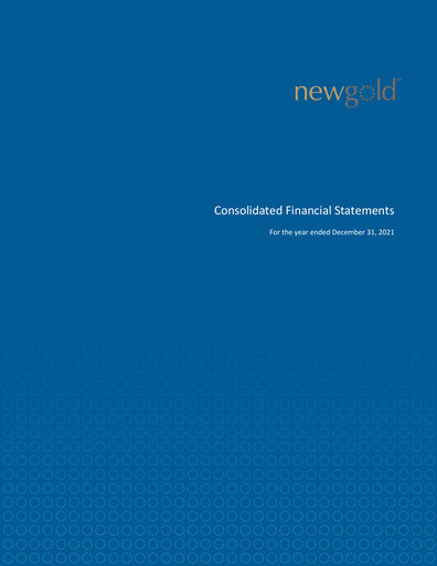 Thumbnail New Gold Financial Statement 2021
