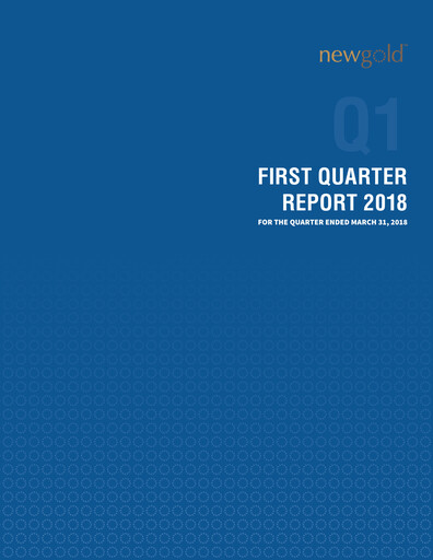 Vorschaubild New Gold Quartalsbericht 2018-q1
