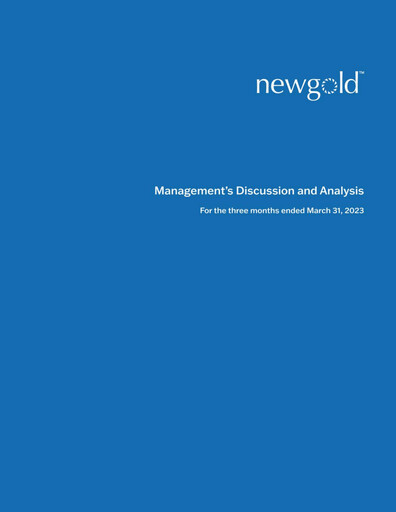 Vorschaubild New Gold Quartalsbericht 2023-q1