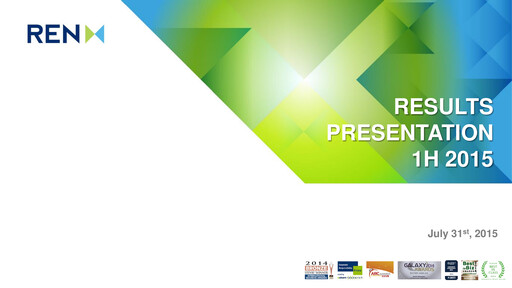 Vorschaubild REN (Redes Energéticas Nacionais) Halbjahresbericht 2015-h1