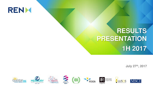 Vorschaubild REN (Redes Energéticas Nacionais) Halbjahresbericht 2017-h1