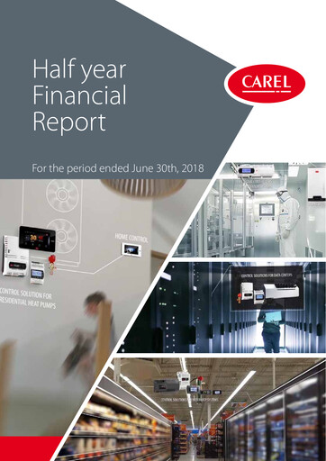Thumbnail Carel Industries Financial Report 2018-h1