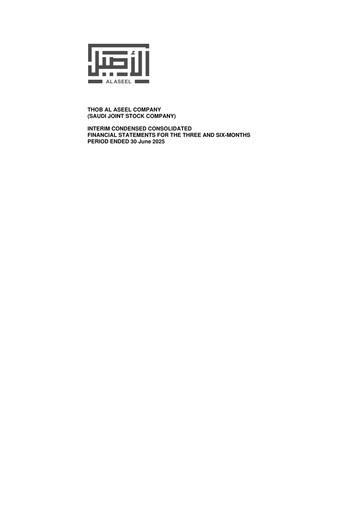 Thumbnail Thob Al Aseel Company Half-year Report 2025-h1