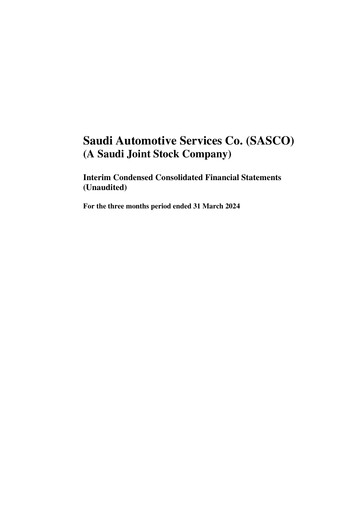 Thumbnail Saudi Automotive Services Company Quarterly Report 2024-q1