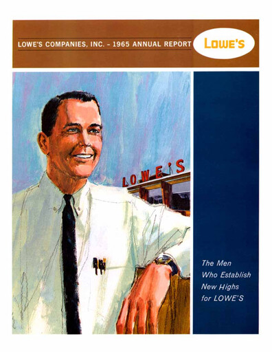 Miniature Lowe's Companies Rapport annuel 1965