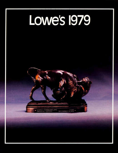 Miniature Lowe's Companies Rapport annuel 1979