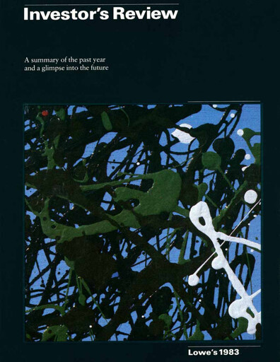 Miniature Lowe's Companies Rapport annuel 1983