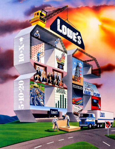 Miniature Lowe's Companies Rapport annuel 1986