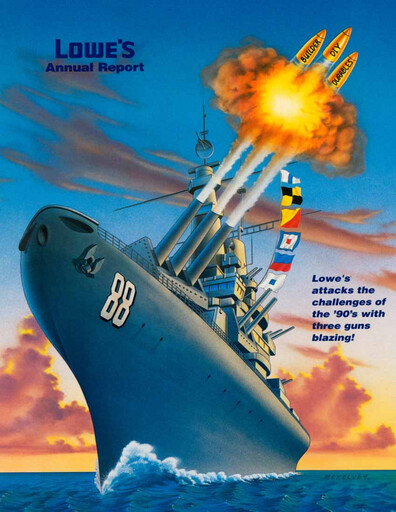 Miniature Lowe's Companies Rapport annuel 1988