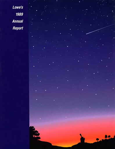 Miniature Lowe's Companies Rapport annuel 1989