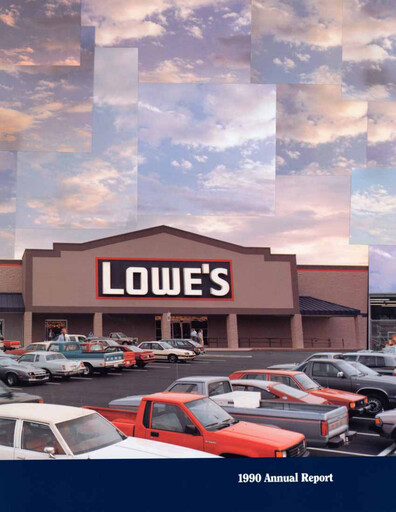 Miniature Lowe's Companies Rapport annuel 1990