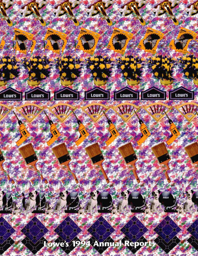Miniature Lowe's Companies Rapport annuel 1994