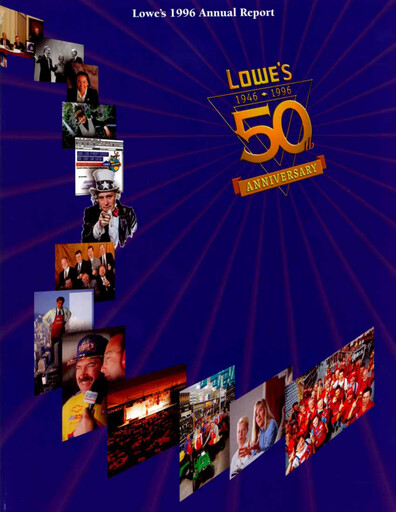 Miniature Lowe's Companies Rapport annuel 1996