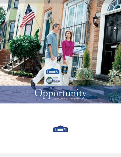 Miniature Lowe's Companies Rapport annuel 2004