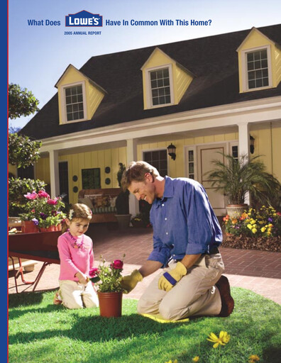 Miniature Lowe's Companies Rapport annuel 2005