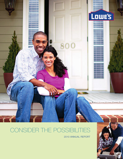 Miniature Lowe's Companies Rapport annuel 2010