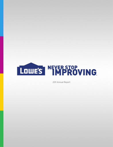 Miniature Lowe's Companies Rapport annuel 2011