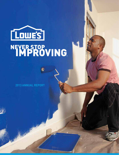Miniature Lowe's Companies Rapport annuel 2013