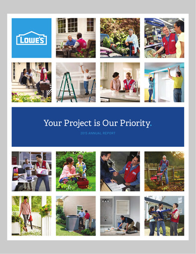 Miniature Lowe's Companies Rapport annuel 2015